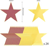 24 Pieces Movie Star Cutouts Star Cardboard Movie Night Star Paper