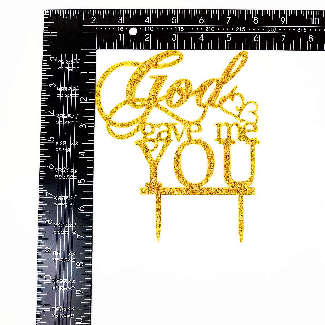 God Gave Me You Wedding Cake Topper for Wedding/Engagement/Marriage