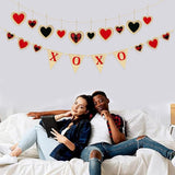 Valentine's Day Party Decorations Felt XOXO Sign Triangle Pennant