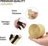 Captain Décor 4 Crepe Paper Streamers Rolls, 328ft Pack of 4 Gold and