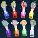 48PCS Finger Lights Dinosaur Party Favors for Kids Bulk Led