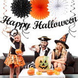 Black-White Orange Happy-Halloween Party-Decorations - 21pcs Birthday