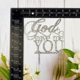 God Gave Me You Wedding Cake Topper for Wedding/Engagement/Marria Silv