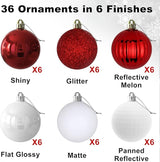 GameXcel Christmas Balls Ornaments for Xmas Tree - Shatterproof