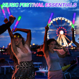 AWANG 12 Pcs Glow Sticks With 3 Modes Colorful Flashing Glow In The