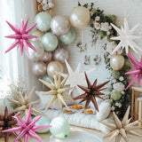 22''4D One-Piece 14-Pointed Star Explosion Balloon Spike Star