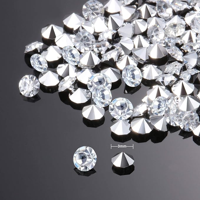 10000 Clear Wedding Table Scatter Confetti Crystals Acrylic Diamonds #