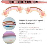 Boho Balloon Garland Blush Nude Dusty Pink Brown White Sand Long