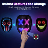 MEGOO Led Mask with Gesture Sensing | Light up Transforming Face Mask