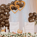 104pcs Dark Brown Balloons - 18/12/10/5 Inch Coffee Brown Neutral