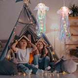 Glitter Iridescent Jellyfish Hanging Decor Blue Purple Jellyfish Kit