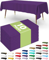 Pureegg Plastic Table Cloth Disposable 10 Pack, 54 x 108 Inch Table #3