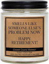 Cedar Crate Market Retirement Gift for Woman Men Teacher Smells Like