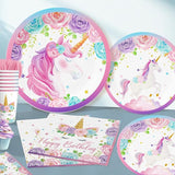 cocomigo 246PCS Unicorn Birthday Decorations Set All in One Party