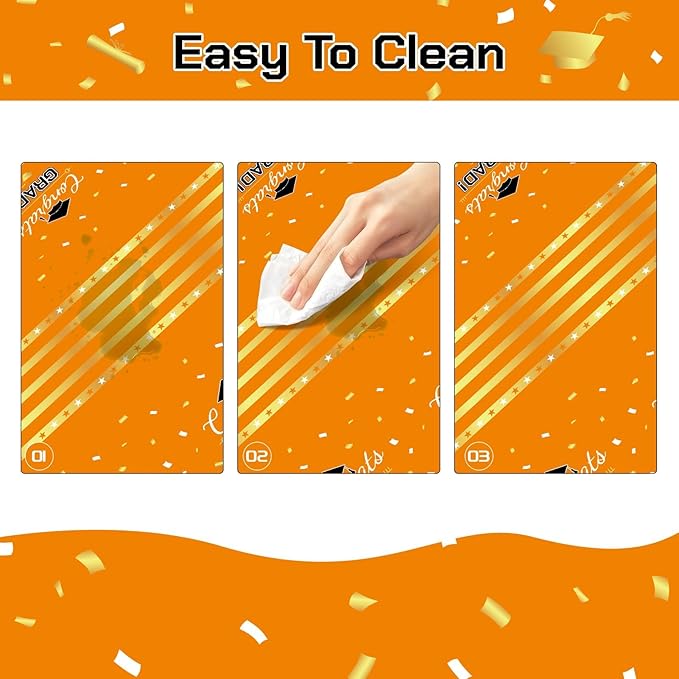 Childom 3 Pack Graduation Tablecloth,Graduation Decorations Class of #