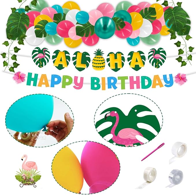 Party Spot! Luau Party Decorations Hawaiian Birthday Party