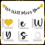 We Will Miss You Banner Decorations Goodbye Party Banner Retirement