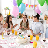 96Pcs Pink Bow Baby Shower Party Supplies Girl Bow Paper Plates