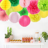 Hawaiian Summer Beach Pool Party Decorations Streamers 14pcs