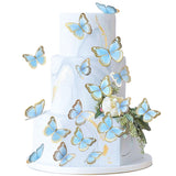Ercadio 30 Pack 3D Butterfly Cake Toppers - Mix Sizes, Waterproof A-3d
