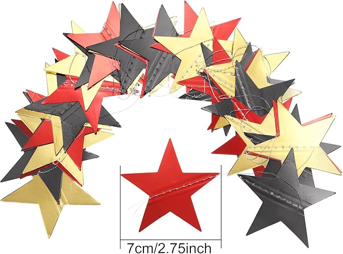Patelai Glitter Star Garland Banner 2026 Graduation Decor 130 Feet #7