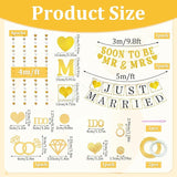 Wedding Banner Just Married Party Decorations Heart Streamers