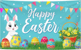 Happy Easter Banner Decorations XtraLarge 72x44 Inch Easter