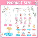 258 Pcs Fairy Birthday Party Decorations Include Disposable Fairy