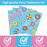 96PCS Pool Party Plates and Napkins Sets Beach Ball Plates Party