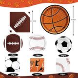 Sports Birthday Party Decorations 80Pcs Sports Party Plates and