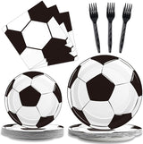 Serves 24 Soccer Birthday Party Plates Napkins Soccer Party Supplies