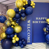 Navy Blue Balloons 100 Pack 12 inch Round Helium Navy Balloons for