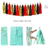Red Black Gold Casino Theme Graduation Party Decorations 23pcs Kits