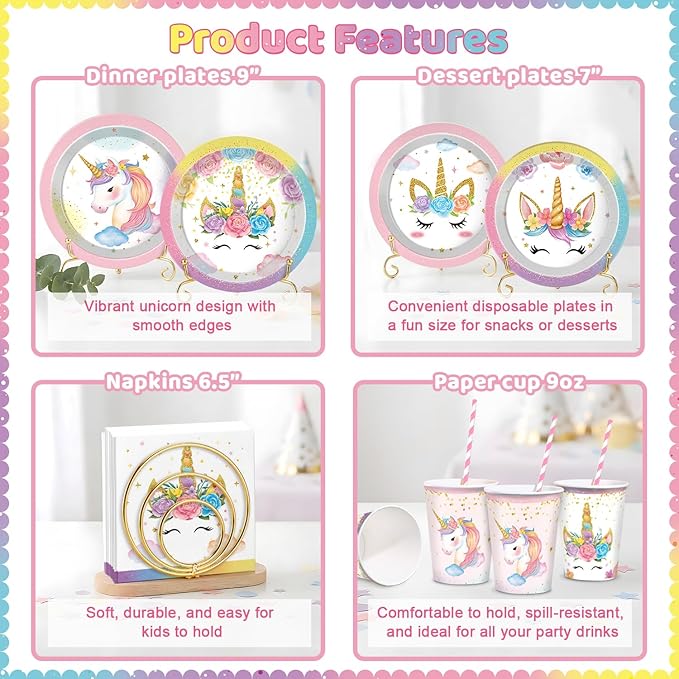 Unicorn Birthday Decorations Unicorn Party Decorations Rainbow