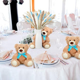6 Sets 123 Pcs Bear Baby Shower Table Centerpieces Dried Pampas Decor