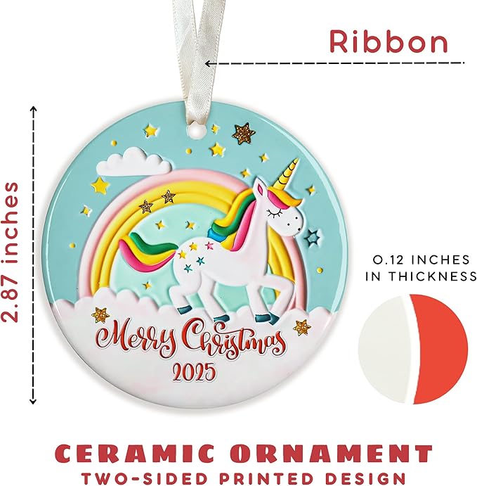 KATLADIZ Unicorn Ornament - Unicorn Gifts for Girls, Women - Cute