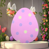 4 ft Large Easter Egg Cardboard Cutout Easter Party Decoration Stand