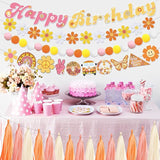 Daisy Garland for Decoration Groovy Boho Party Garland Decoration