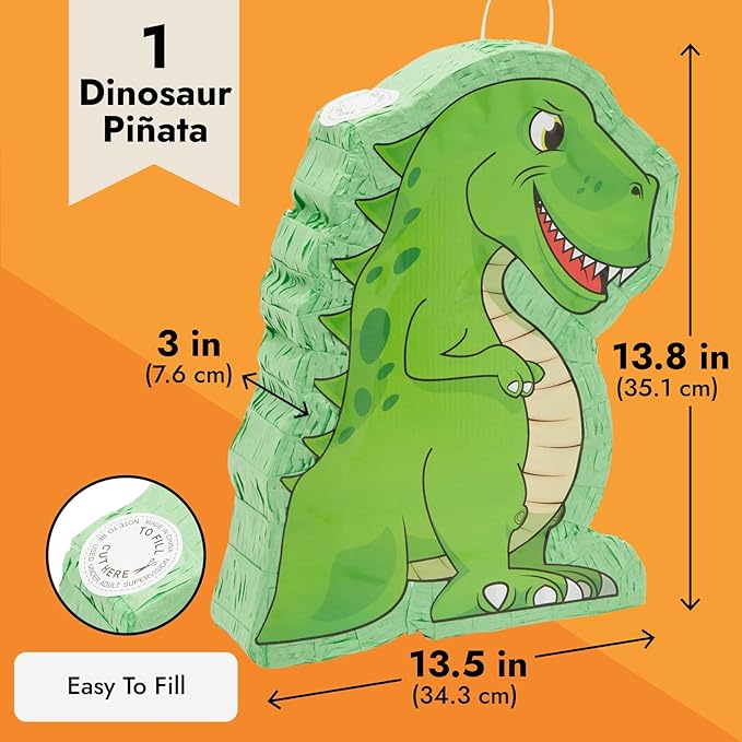 Dinosaur Pinata for Boys Birthday Party Supplies Dino Decorations
