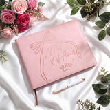MotiMind Quinceanera Guest Book with Pen 11 x 8 Inch Libro De Firmas