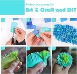 PartyWoo Teal Crepe Paper Streamers 4pcs 328ft Pack of Turquoise
