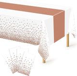 QZYL 4 Pack Disposable Table Cloth, 54" x 108" Rectangle Party Table