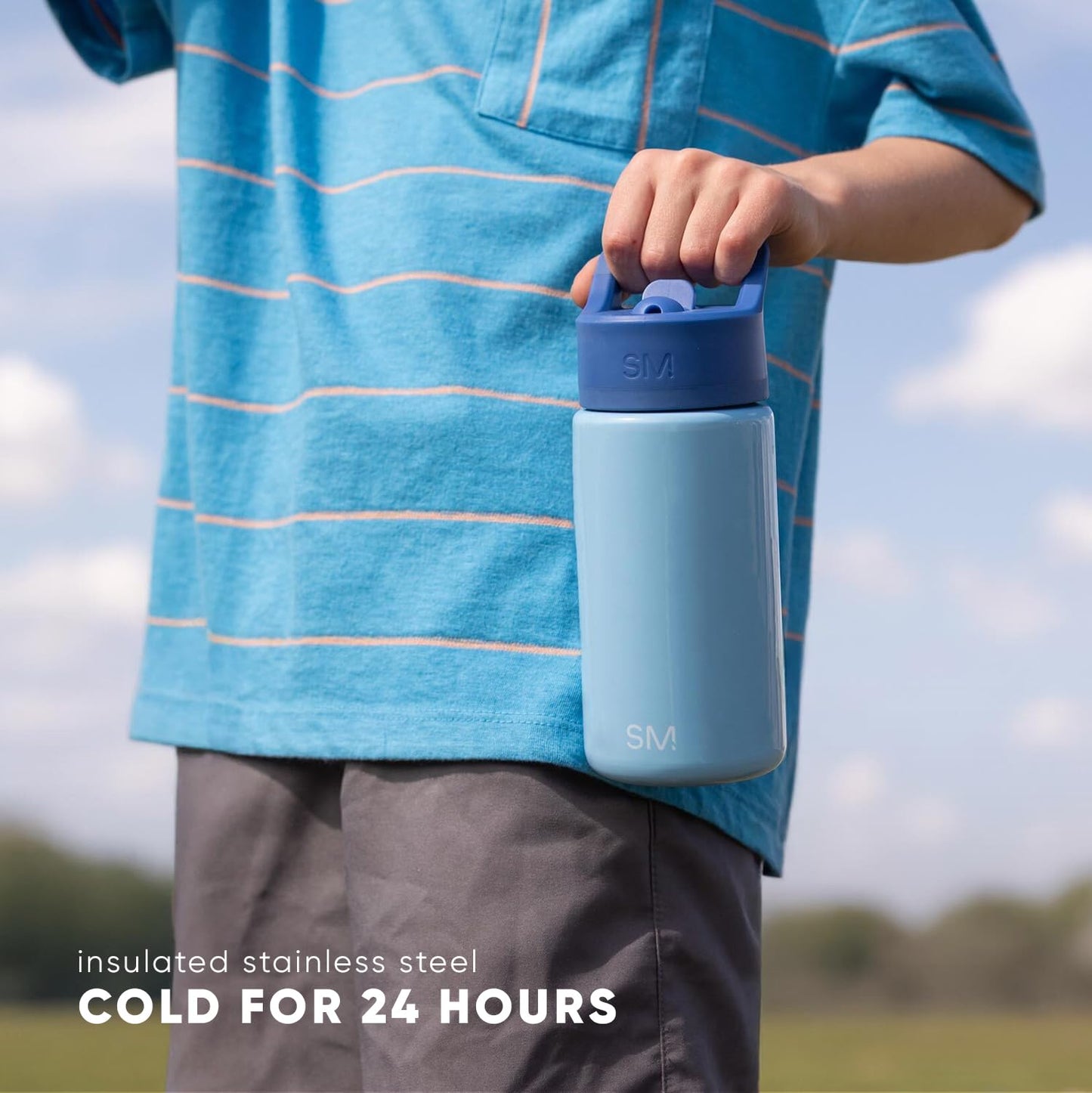 Simple Modern Kids Summit Water Bottle with Straw Lid | 14oz Stainless