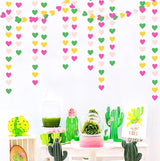 Hawaii Pool Party-Decorations Love-Heart Garland - 52Ft Tropical