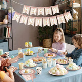24 Sets 4th Rose Gold Birthday Party Decrations for Girls 4 Birthday