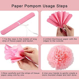 Pink Gold Birthday Party Decorations Set, pink Gold Glittery Happy