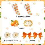 Cheerupp Orange Baby Shower Diaper Cake Decorations, Citrus A Little