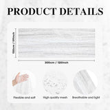 Artoid Mode White Silver Gauze Table Runner 59x120 Inch 10FT, Glitter