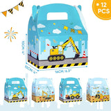 WERNNSAI 12 Pack Construction Party Boxes - Construction Birthday