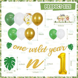 Wild One party Decorations 150 Pcs Jungle Animal Party Supplies